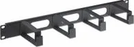 INTELLINET 711074 PANEL ADMINISTRADOR DE CABLE 19" DE 4 ARILLOS NEGRO