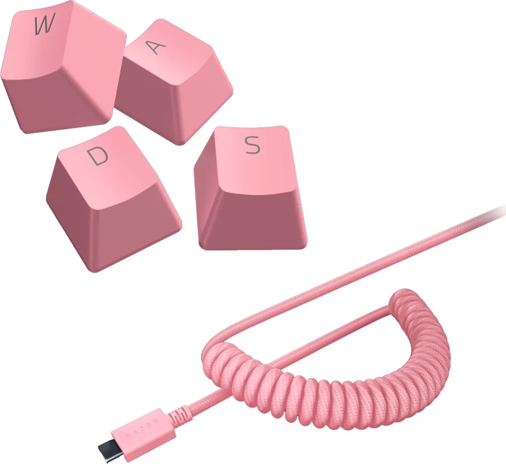Keycaps Razer Quartz Pink + Coiled Cable