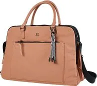 Maletin Marca Klip Xtreme Modelo KLB-850 VAL Para Portatil De Hasta 13"  Con 3 Compartimientos Color Beige