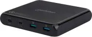MANHATTAN 102247 ESTACION DE CARGA 90W 2 USB-C Y 2 QC USB-A NEGRO