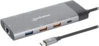 MANHATTAN 130714 DOCKING STATION USB-C PARA MONITOR DUAL 8K Y PD