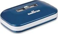 MANHATTAN 161039 HUB USB DE 7 PUERTOS USB 2.0 COLOR AZUL AC