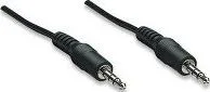 MANHATTAN 334594 CABLE AUDIO STEREO 3.5 mm DE 6 PIES / 1.8 METROS COLOR NEGRO