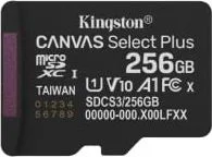 Memoria Micro SD Marca Kingston Modelo Canvas Select Plus UHS-I Capacidad De 256GB SDCS3/256GBSP