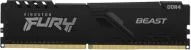 Memoria RAM DDR4 De 16GB Marca Kingston Modelo Fury Beast Con Frecuencia De 3200Mhz Y Latencia CL16 Tipo DIMM Color Negro