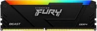 Memoria RAM DDR4 De 8GB Marca Kingston Fury Modelo Beast Con Frecuencia De 3200Mhz Latencia CL16 Tipo DIMM De 288 Pines Con RGB Color Negro