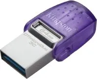 Memoria USB 3.2 Gen 1 Marca Kingston Modelo Flashdrive DataTraveler MicroDuo 3C Capacidad De 64GB Conexion USB-C Y USB-A