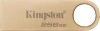 Memoria USB 3.2 Marca Kingston Modelo Flashdrive DataTraveler SE9 G3 Capacidad De 256GB Color Dorado Diseno Metalico