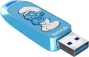Memoria USB Flashdrive Marca SanDisk Edicion Smurfs Capacidad De 64GB