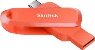 Memoria USB Flashdrive Marca SanDisk Modelo Phone Drive Capacidad De 256GB Conexion USB-C Y USB-A Color Naranja