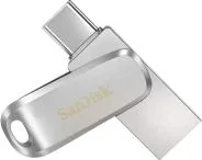 Memoria USB Sandisk Ultra Dual Drive Luxe 128Gb USB-C Color Plateado