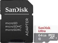 Micro SD Secure Digital SDXC Sandisk Ultra De 64Gb Clase 10 Hasta 100Mb