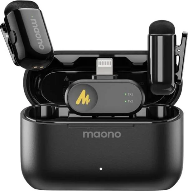Microfono Maono WM622 PB2 Inalambrico Receptor Lightning