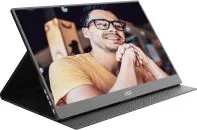 Monitor LED Portatil De 15.6" Marca AOC Modelo 16T20  Resolucion FHD 1920x1080 Conexion USB-C Y Mini HDMI
