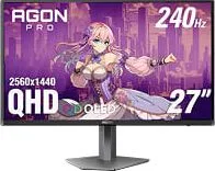 Monitor OLED Gaming Marca AOC Modelo AG276QZD2  27" 2560 x 1440 QHD 240 Hz 0.03 ms DP + HDMI + USB HUB Speakers Adaptive Sync Pivot