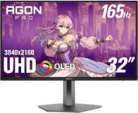 Monitor OLED Gaming Marca AOC Modelo AG326UD  31.5" 3840 x 2160 165 Hz 0.03 ms DP + HDMI + USB HUB Speakers Adaptive Sync Pivot