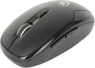 Mouse Optico Inalambrico Marca Manhattan Modelo 190367 Con Hasta 1600 DPI Color Negro