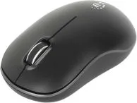 Mouse Optico Inalambrico Marca Manhattan Modelo 190374 De 3 Botones Con Hasta 1200 DPI Color Negro