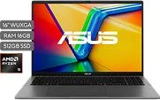 Notebook ASUS Vivobook S16 M3607HA-RP082W Con Procesador AMD Ryzen 9 270 De 4.0 GHz Memoria RAM LPDDR5/DDR5 De 16GB Almacenamiento De 512GB En SSD ...