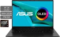 Notebook ASUS Zenbook UM3406KA-PP147W Con Procesador AMD Ryzen 7 350 De 2.00 GHz Memoria RAM LPDDR5 De 32GB Almacenamiento De 1TB En SSD M.2 Pantal...