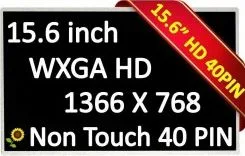 PANTALLA LED 15.6" STANDARD WXGA HD 1366*768 40 PINES