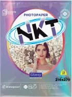 Papel Fotografico Marca NKT Acabado Glossy Tamano Carta 115 Gramos 50 Hojas PROD-000612
