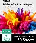 Papel Para Impresion De Sublimacion Marca Cricut Modelo Sublimation Printer Paper De 8.5" X 11" 50 Hojas 2012353