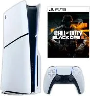 PlayStation 5 Slim Con 1TB De Almacenamiento Version De Disco Con Control Y Voucher De Call Of Duty Black OPS 6