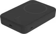 Powerbank Magnetico Marca Belkin Modelo Boostcharge Pro Qi2 De 15 Watts Capacidad De 10000 mAh Color Negro
