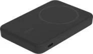 Powerbank Magnetico Marca Belkin Modelo Boostcharge Pro Qi2 De 15 Watts Capacidad De 5000 mAh Color Negro