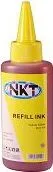 REFILL DE TINTA DE IMPRESORA MARCA NKT FRASCO DE 100ml COLOR AMARILLO