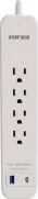 Regleta Marca Forza Modelo FSP-451USBCW De 4 Tomas, 1 Puerto USB-C Y 1 Puerto USB-A Color Blanco De 500 Joules