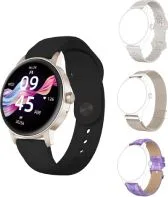 RELOJ ARGOM SKEIWATCH C30 MICROFONO PANTALLA 1.30" BLUETOOTH 5.3 COMPATIBLE CON ANDROID E IOS IP67 COLOR BEIGE