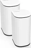 Sistema Mesh WiFi Marca Linksys Modelo LN1600 Velop Micro 7 Paquete De 2 Unidades Doble Banda BE5000 LN1602-US