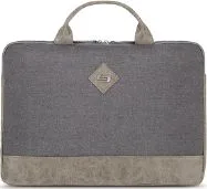 SOLO SLEEVE FUNDA CON AGARRADO PORTATIL 15.6" UBN130-10 GRIS CON BEIGE