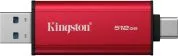 SSD Externo (Unidad De Estado Solido) Marca Kingston Modelo Dual SPSD/512GB Capacidad De 512GB Conexion USB-C y USB-A