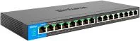 Switch Linksys De 16 Puertos Gigabit PoE LGS116P Para Negocios