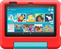 Tablet Marca Amazon Modelo Fire 7 Kids Pantalla De 7" Almacenamiento De 16GB Memoria RAM De 2GB Color Negro Con Estuche Rojo