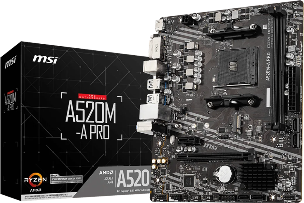 Tarjeta Madre MSI A520M-A Pro DDR4