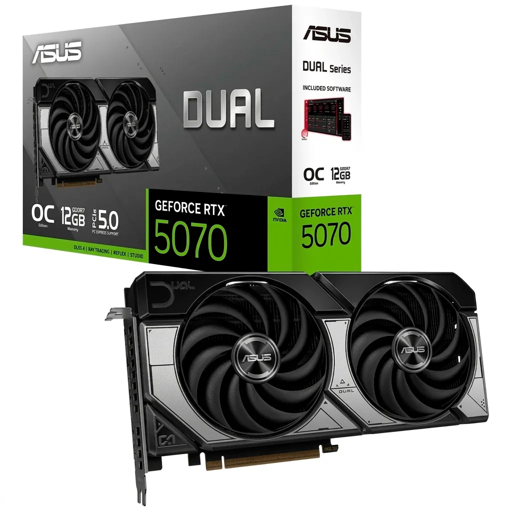 Tarjeta de video Asus dual RTX 5070 12GB