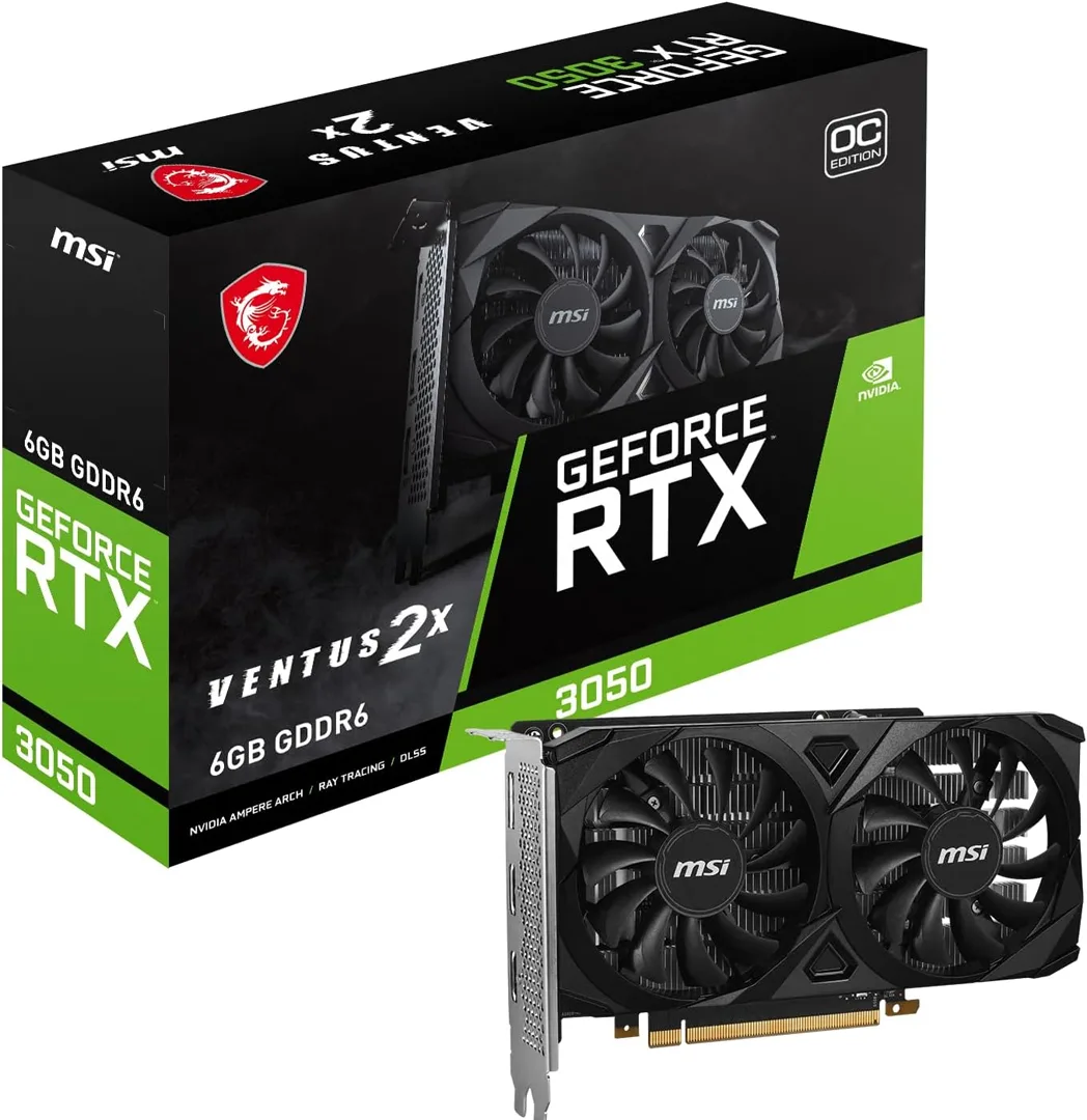 Tarjeta de Video MSI GeForce RTX 3050 Ventus 2X 6G OC