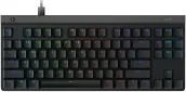 Teclado Alambrico Para Gamers Marca Logitech Modelo G515 Tenkyless Interruptores Mecanicos GL Tactil Color Negro En Idioma Ingles