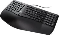 Teclado Ergonomico Marca KlipXtreme Modelo Evolve KBK-260S Conexion USB En Espanol