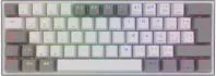 Teclado Para Gamers Modelo Fizz Pro K616-RGB Marca Redragon Con Switch Red Y RGB Idioma En Espanol Color Blanco Con Gris