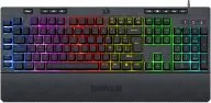 Teclado Para Gamers Modelo Shiva K512 De Membrana Marca Redragon Con RGB Idioma En Espanol Color Negro