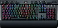 Teclado Para Gamers Modelo Yama K550 Marca Redragon Con Switch Purple Y RGB Idioma En Espanol Color Negro