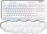 Teclado Inalambrico Para Gamers Marca Logitech Modelo G715 LIGHTSPEED Tactil Color Blanco En Ingles Conexion Bluetooth