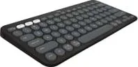 Teclado Inalambrico Marca Logitech Modelo Pebble Keys 2 K380S Multi-Dispositivo Color Grafito En Espanol Conexion Bluetooth