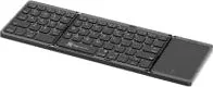 Teclado Inalambrico Plegable Marca KlipXtreme Modelo Flexplit KCK-650S-BK En Espanol Conexion Bluetooth Con Panel Tactil