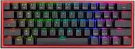Teclado Marca Redragon Modelo Fizz Pro K616 RGB Conexion Bluetooth Con Switch Red En Idioma Ingles Color Negro